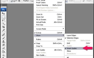 Using Smart Guides in Photoshop