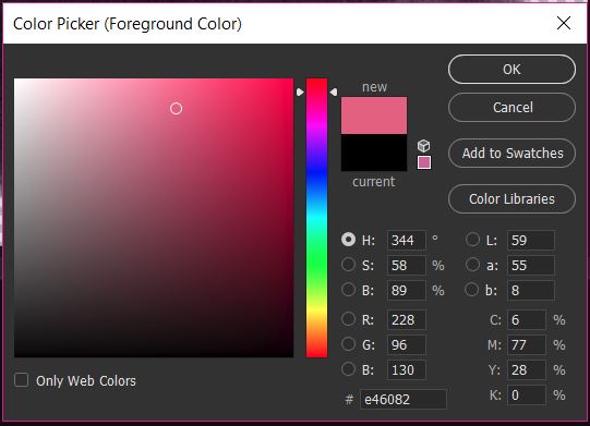 04_Colour Picker_Choose Colour - Recolouring in Photoshop