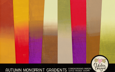 Create Fall Themed Crafts With These Beautiful Monoprint Printable Backgrounds