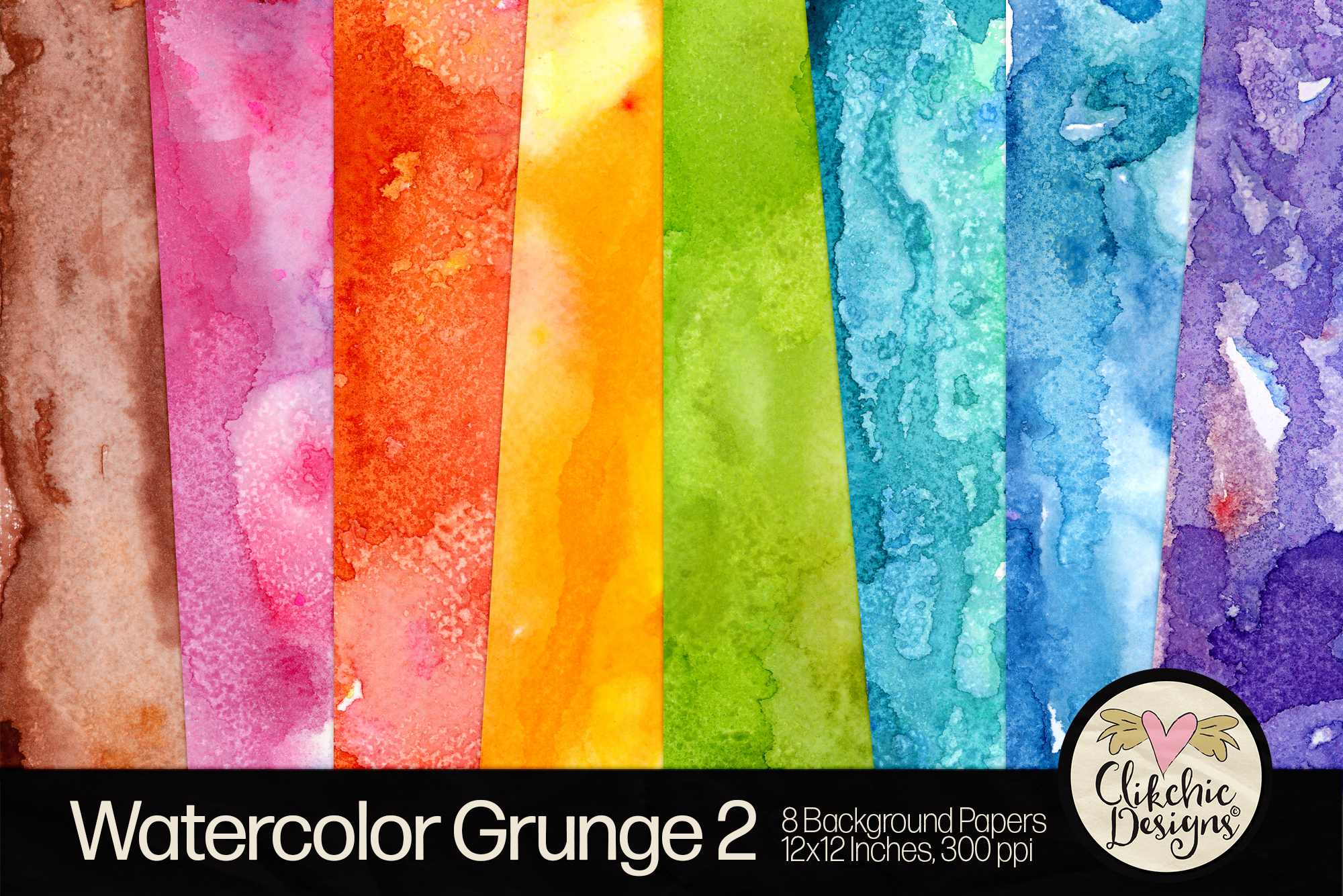 Grungy Watercolor Makes for Stunning Backgrounds Perfect for Crafting