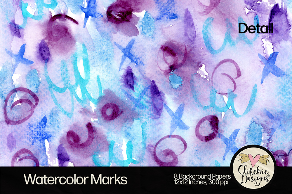 Watercolor Marks Background Pattern by Clikchic Designs