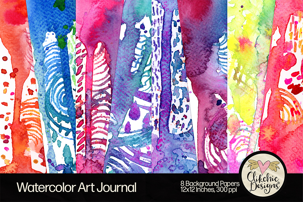 New in Store: Watercolor Backgrounds for Creative Projects