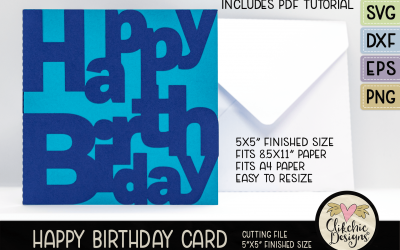 Need A Quick Handmade Birthday Card? Check out my latest design!