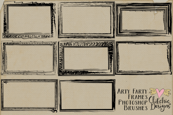 Arty Farty Frames and Photoshop Brushes