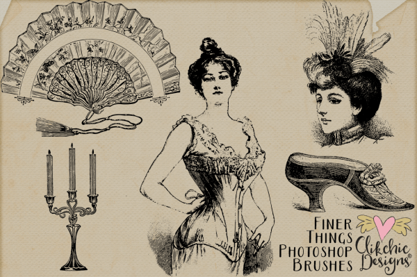 Finer Things Vintage Photoshop Brushes