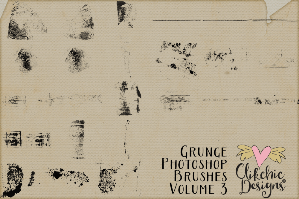 Grunge Photoshop Brushes Volume 3