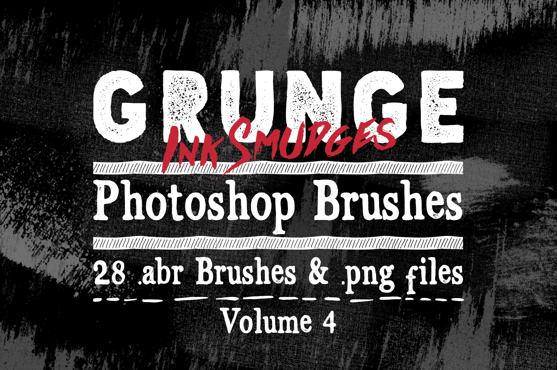 Grunge Ink Smudges Photoshop Brushes by Clikchic Designs