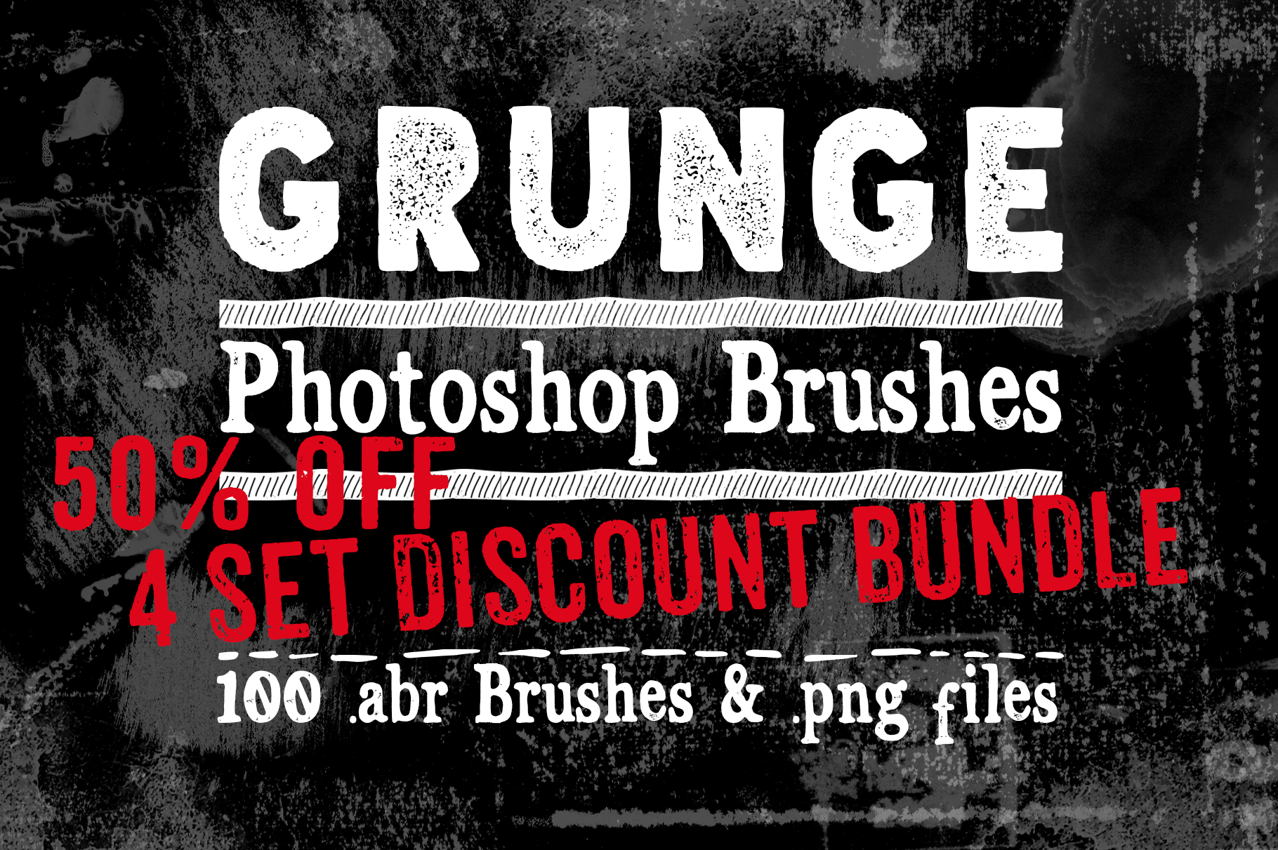 Grunge Photoshop Brushes Bundle by Clikchic Designs