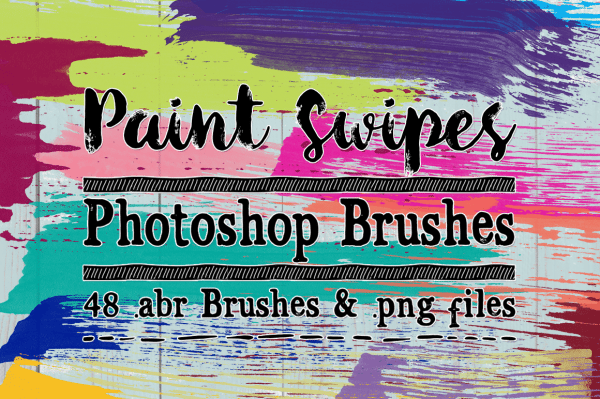 Paint Swipes Photoshop Brushes