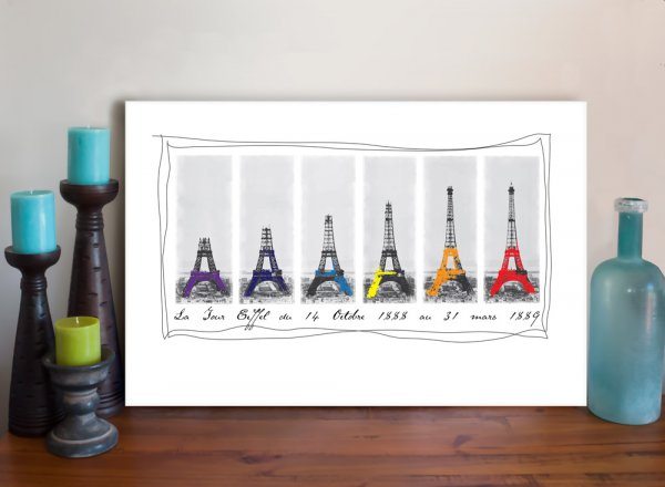 Eiffel Tower Art Canvas