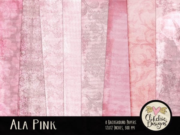 Ala Pink Digital Paper Pack