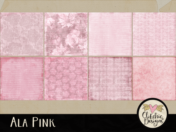 Ala Pink Digital Paper Pack