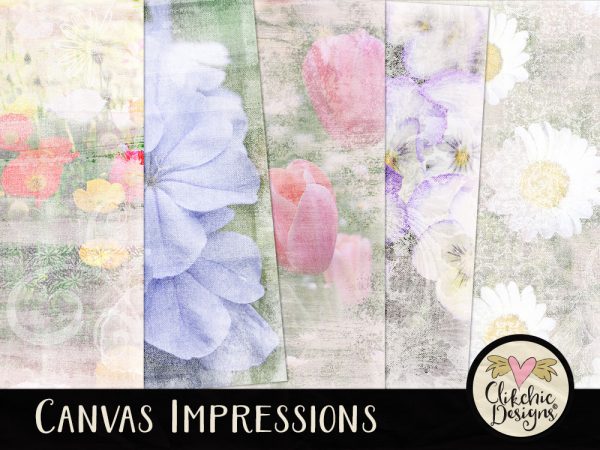 Canvas Impressions Digital Scrapbook Paper Pack