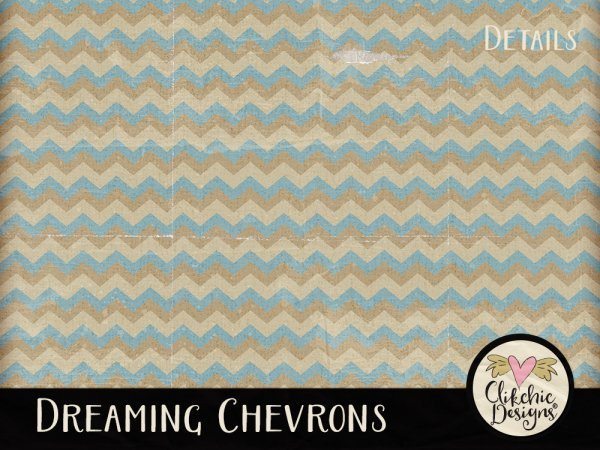 Dreaming Chevron Digital Scrapbook Paper Pack
