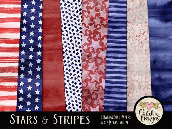 Stars and Stripes Digital Paper Pack