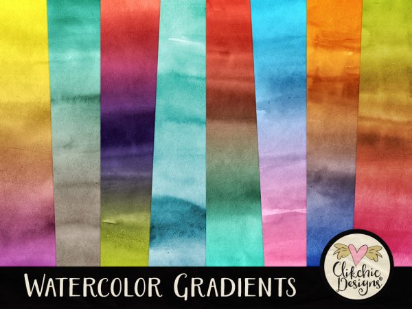 Watercolor Gradients Background Textures