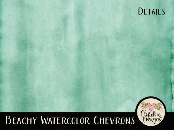 Beachy Watercolor Chevrons Digital Paper Pack