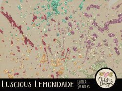 Luscious Lemonade Glitter Splatters