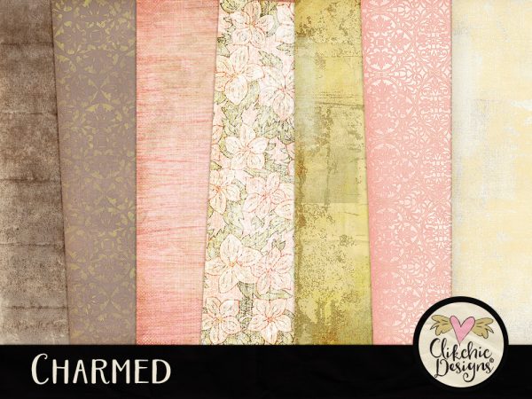 Charmed Shabby Digital Scrapbook Kit