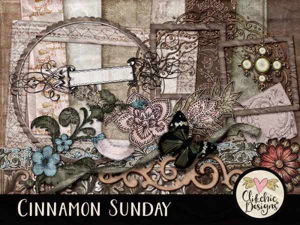 Cinnamon Sunday Digital Scrapbook Kit