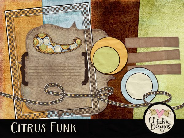 Citrus Funk Digital Scrapbook Kit Freebie