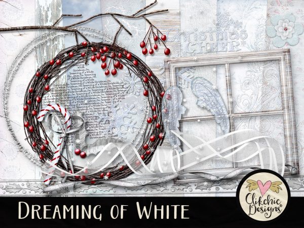 Dreaming of White Christmas & Winter Digital Scrapbook Kit