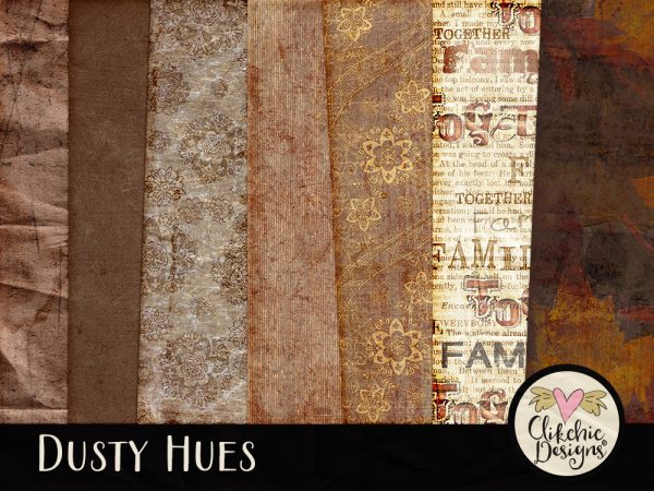 Dusty Hues Digital Scrapbook Kit