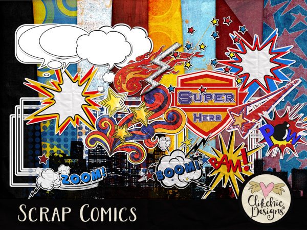 Scrap Comics Digital Scrapbook Kit