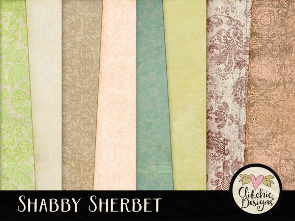Shabby Sherbet Digital Scrapbook Kit