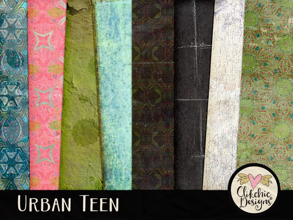 Urban Teen Digital Scrapbook Kit