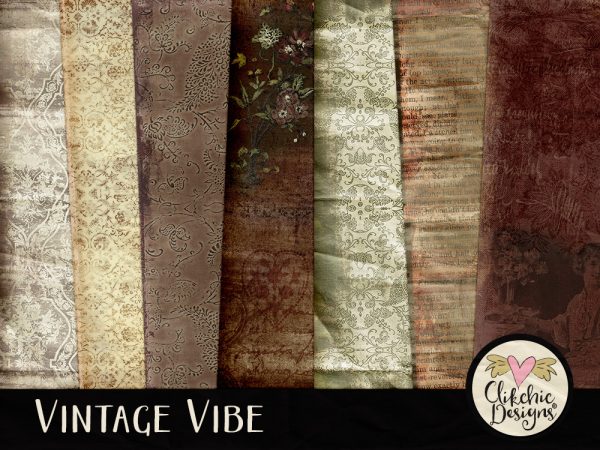 Vintage Vibe Digital Scrapbook Kit