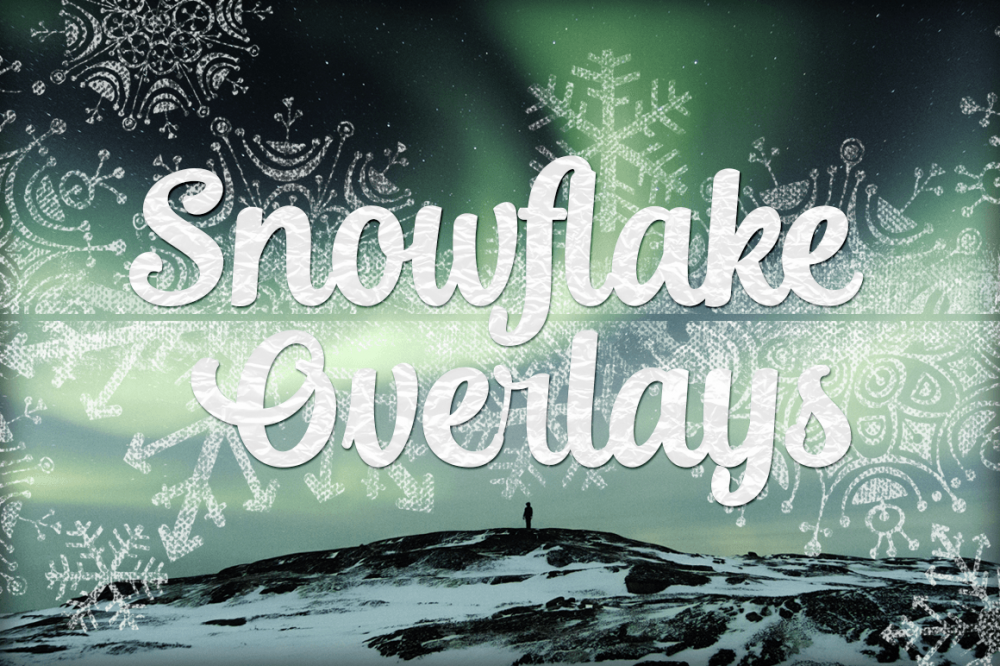 Snowflake Transparent Texture Overlays