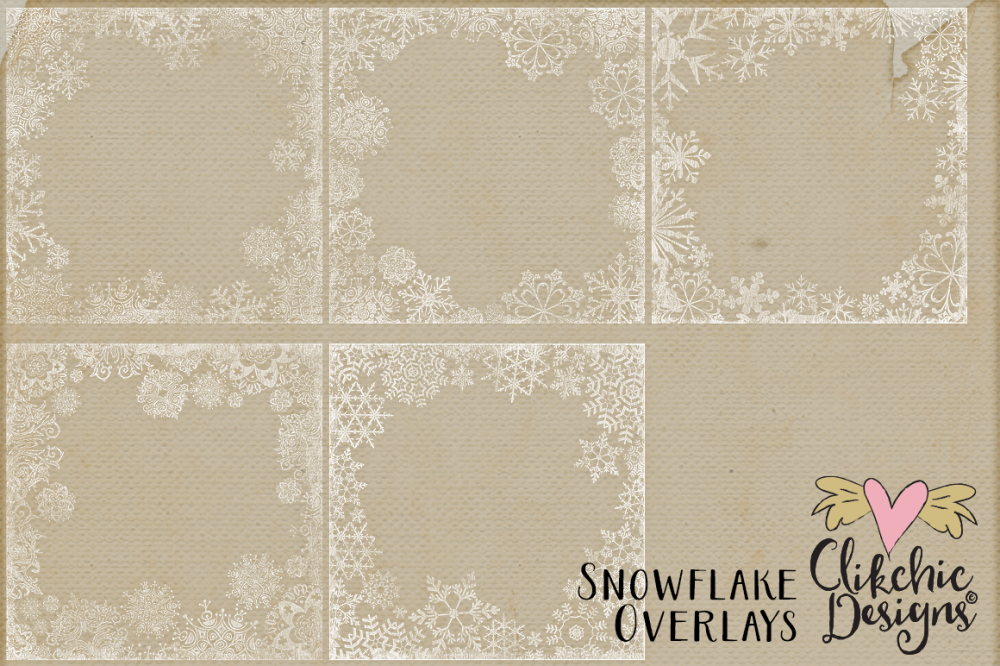 Snowflake Transparent Texture Overlays