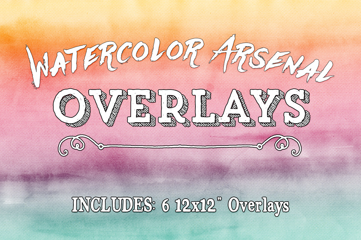 Watercolor Arsenal Texture Overlays by Clikchic Designs