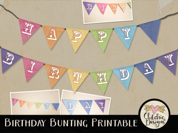 Printable Happy Birthday Bunting