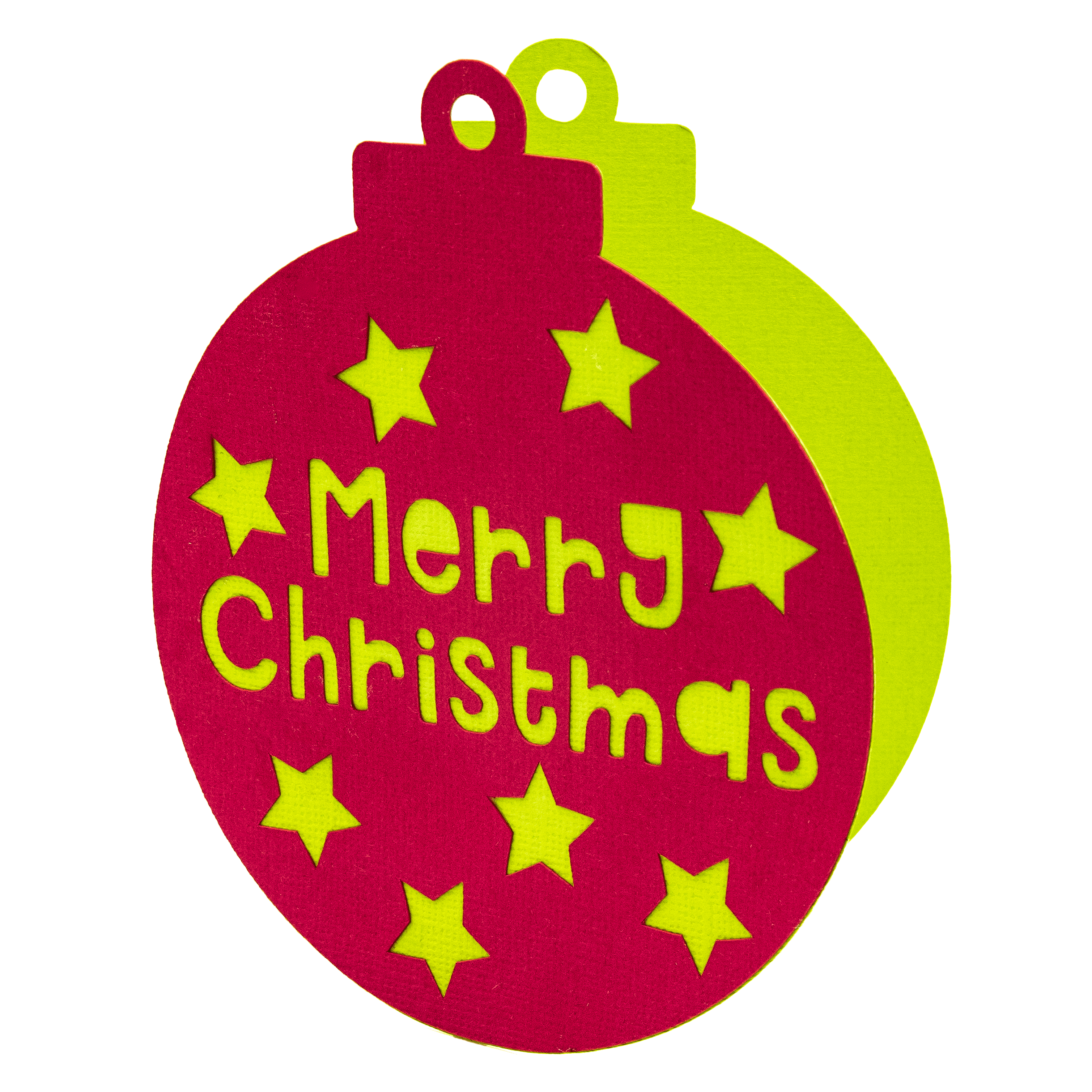 Christmas Bauble Gift Tag SVG Cutting File by Clikchic Designs