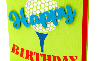 How to Assemble the Golf Ball Happy Birthday Card