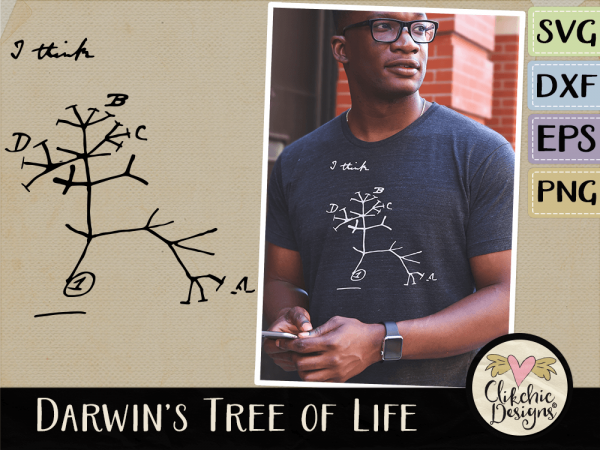 Darwins Tree of Life Vector and SVG Cutting Files