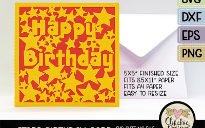 Grab This Birthday Card SVG Cutting File For The Adorable Little Stars In Your Life