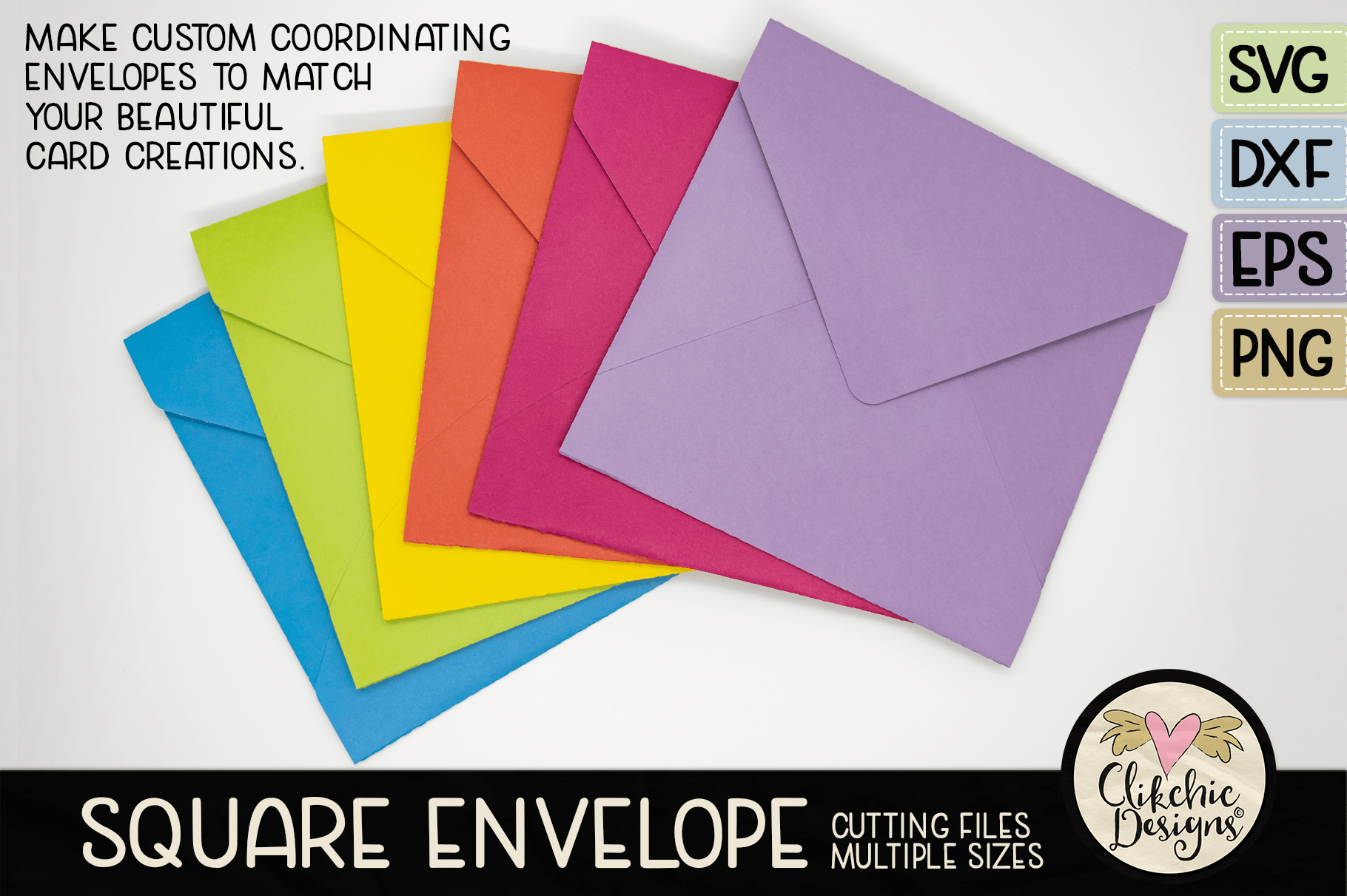 Make beautiful custom designed envelopes with Square Envelope SVG