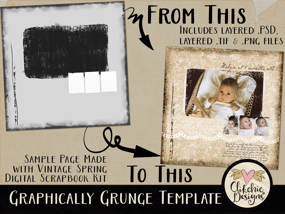Graphically Grunge Layered Template