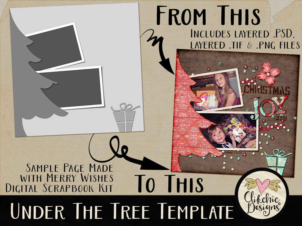 Under the Tree Layered Photoshop Template