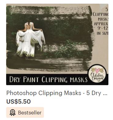 Dry Paint Clipping Masks - rated Bestseller on Etsy