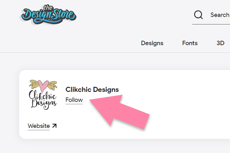 Follow Clikchic Designs in the new Silhouette Design Store!