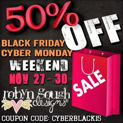Black Friday and Cyber Monday Weekend 50% Off Sale!