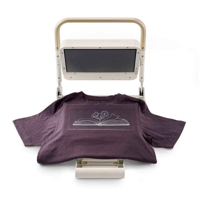Silhouette cloChé Heat Press being used to press a t-shirt